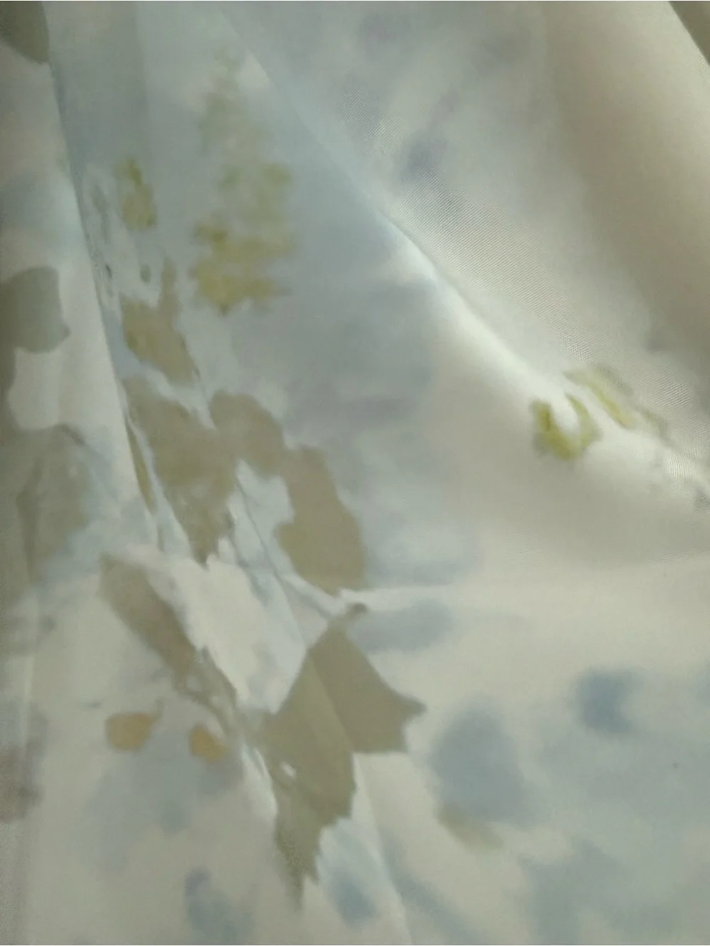 Orren Ellis Frosted Cake Abstract Shower Curtain NWOT Abstract Grey Blue